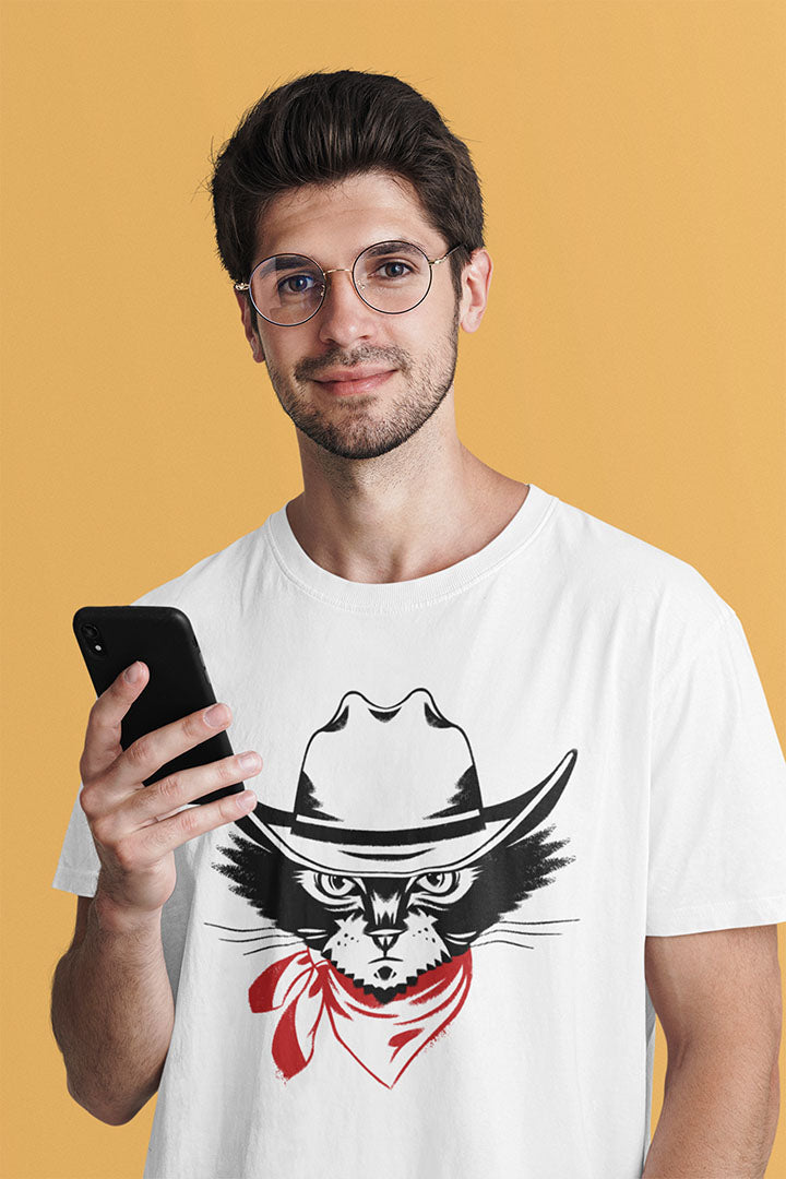 Cowboy Cat Men's Graphic Tee