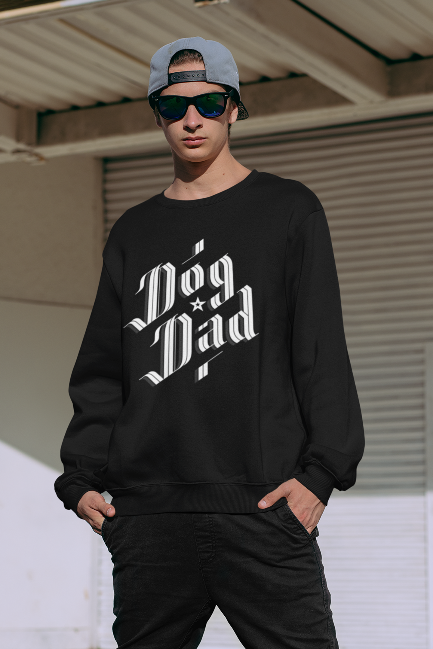 Sophisticated Dog Dad Heavy Blend Crewneck Sweatshirt