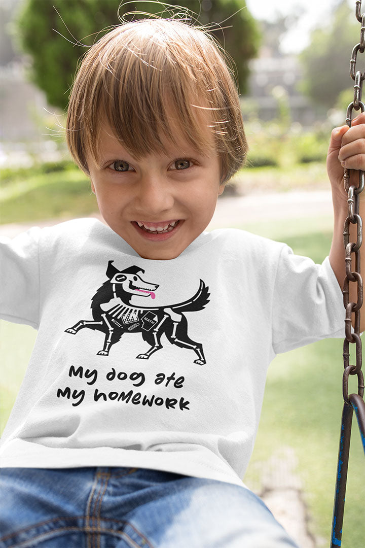 My Dog Ate My Homework Baby Graphic Tee
