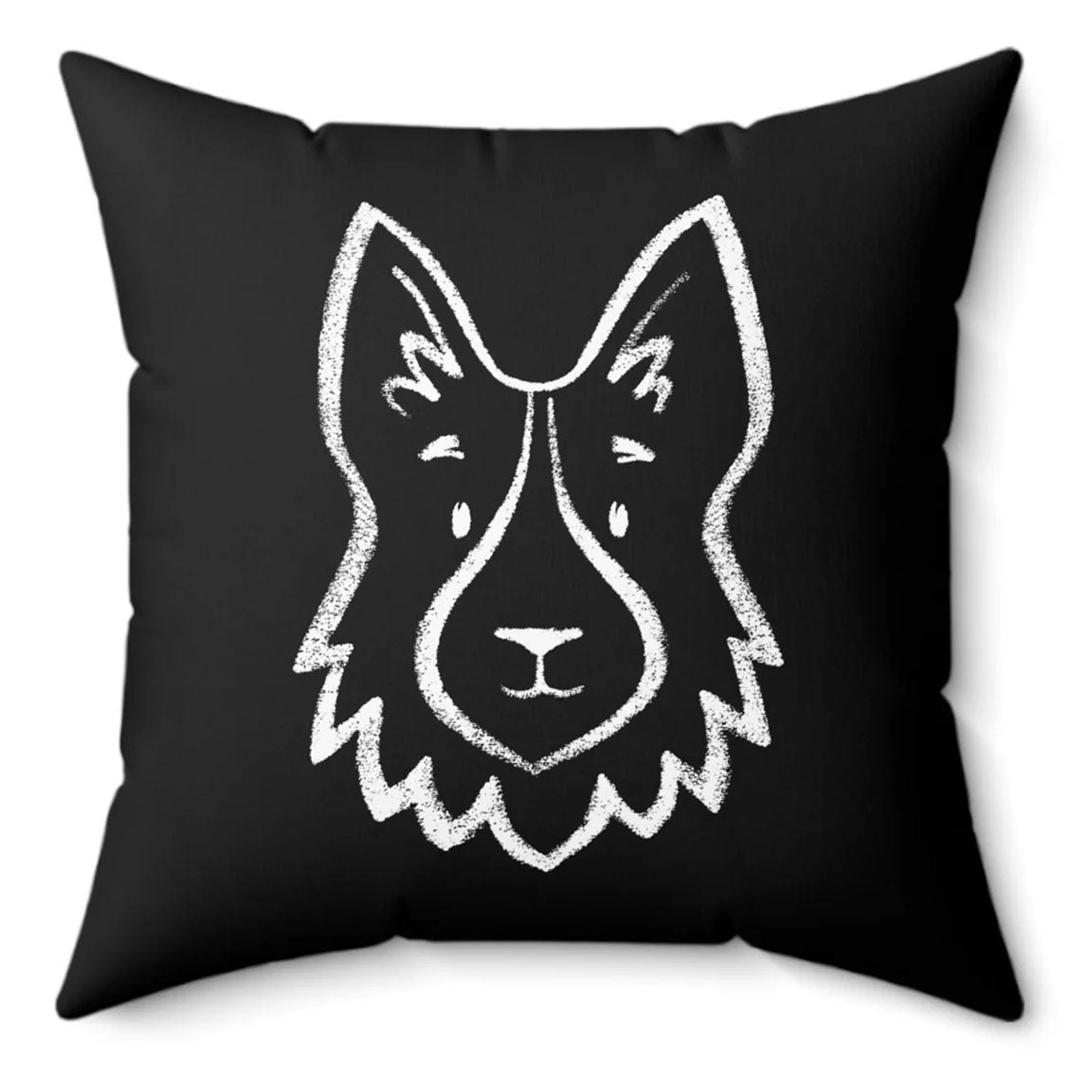 Dog BF#3 Spun Polyester Square Pillow
