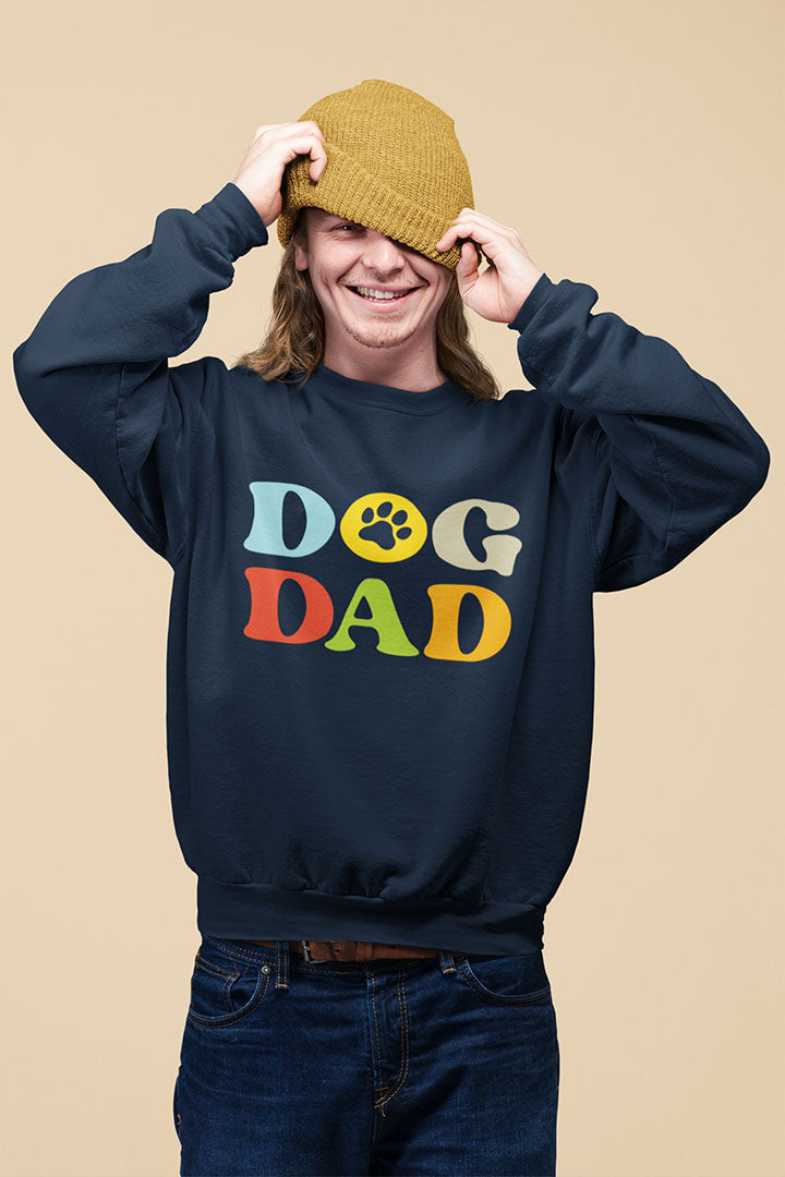 Colorful Dog Dad Men's Heavy Blend Crewneck Sweatshirt