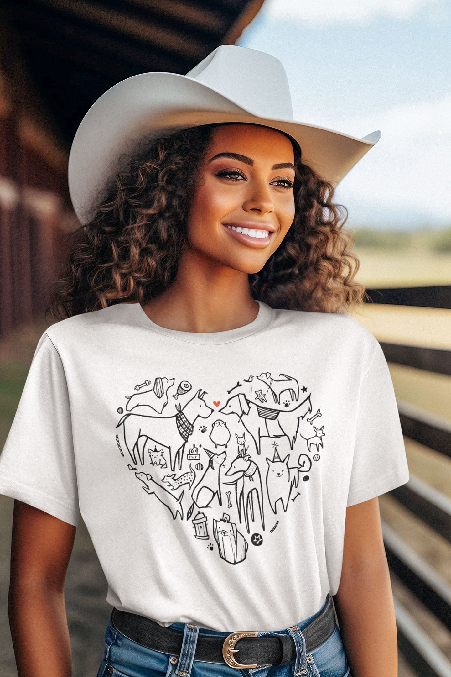 Wear Your Love Proudly — Dog Heart Tee!