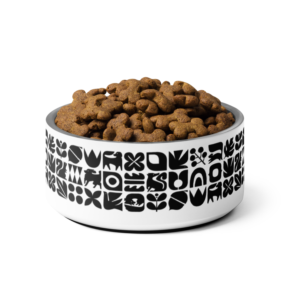 Dogs and Squirrels Graphic Pet bowl