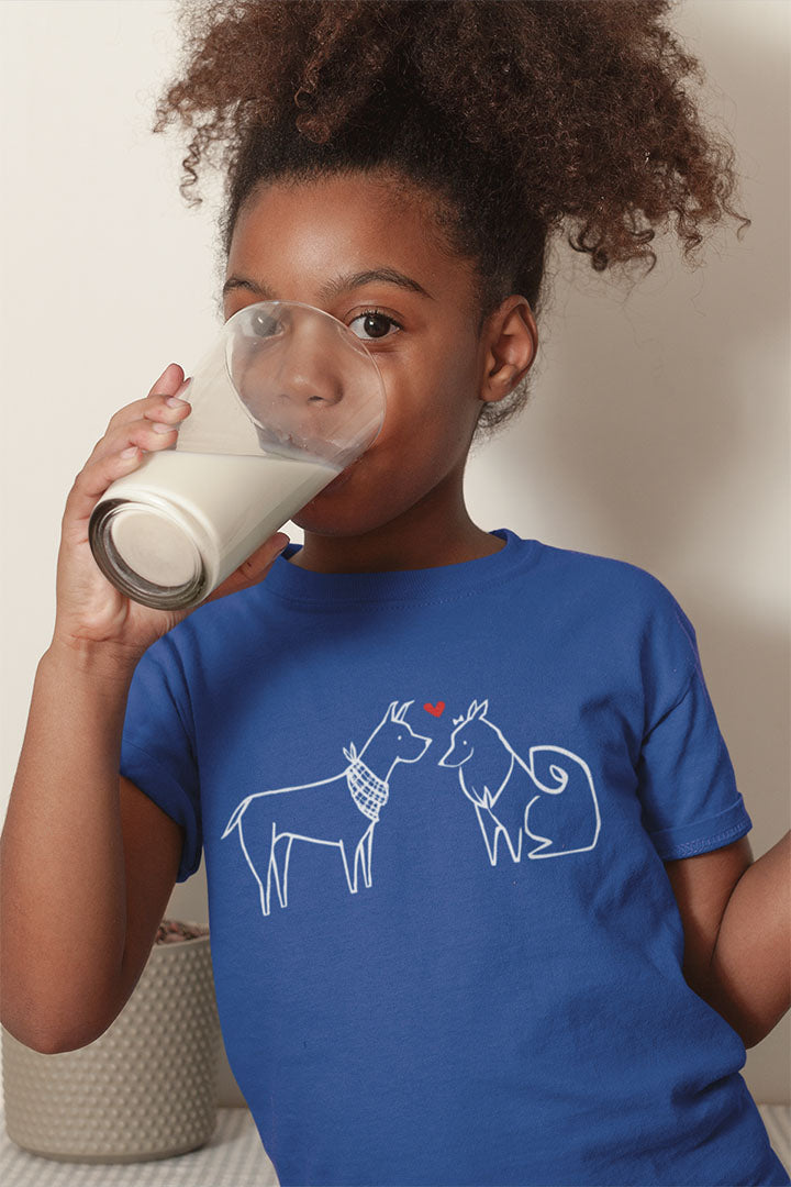 Dogs in Love Kid's Heavy Cotton Tee