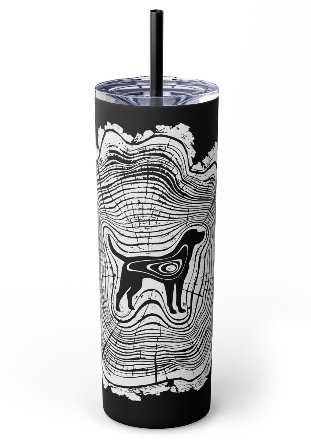 Dogwood Skinny Tumbler with Straw, 20oz