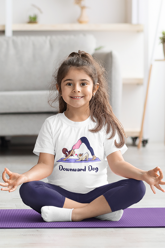 Downward Dog Kid’s Heavy Cotton Graphic Tee