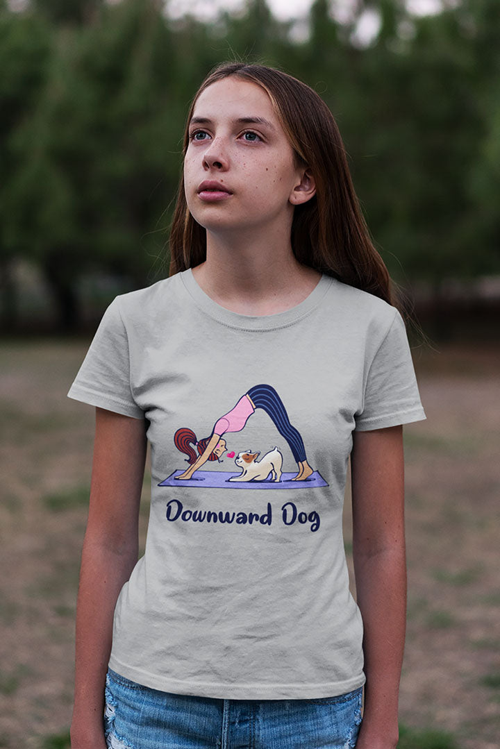 Downward Dog Kid’s Heavy Cotton Graphic Tee