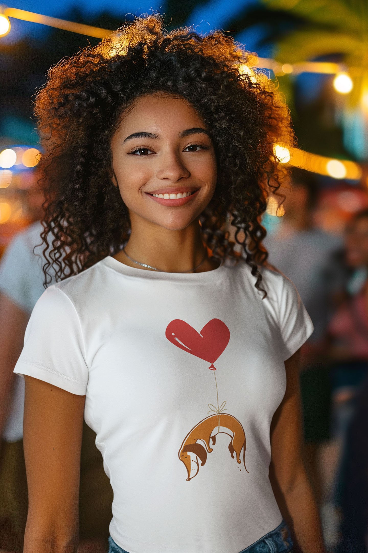 Heart Strings Women's Fitted Tee