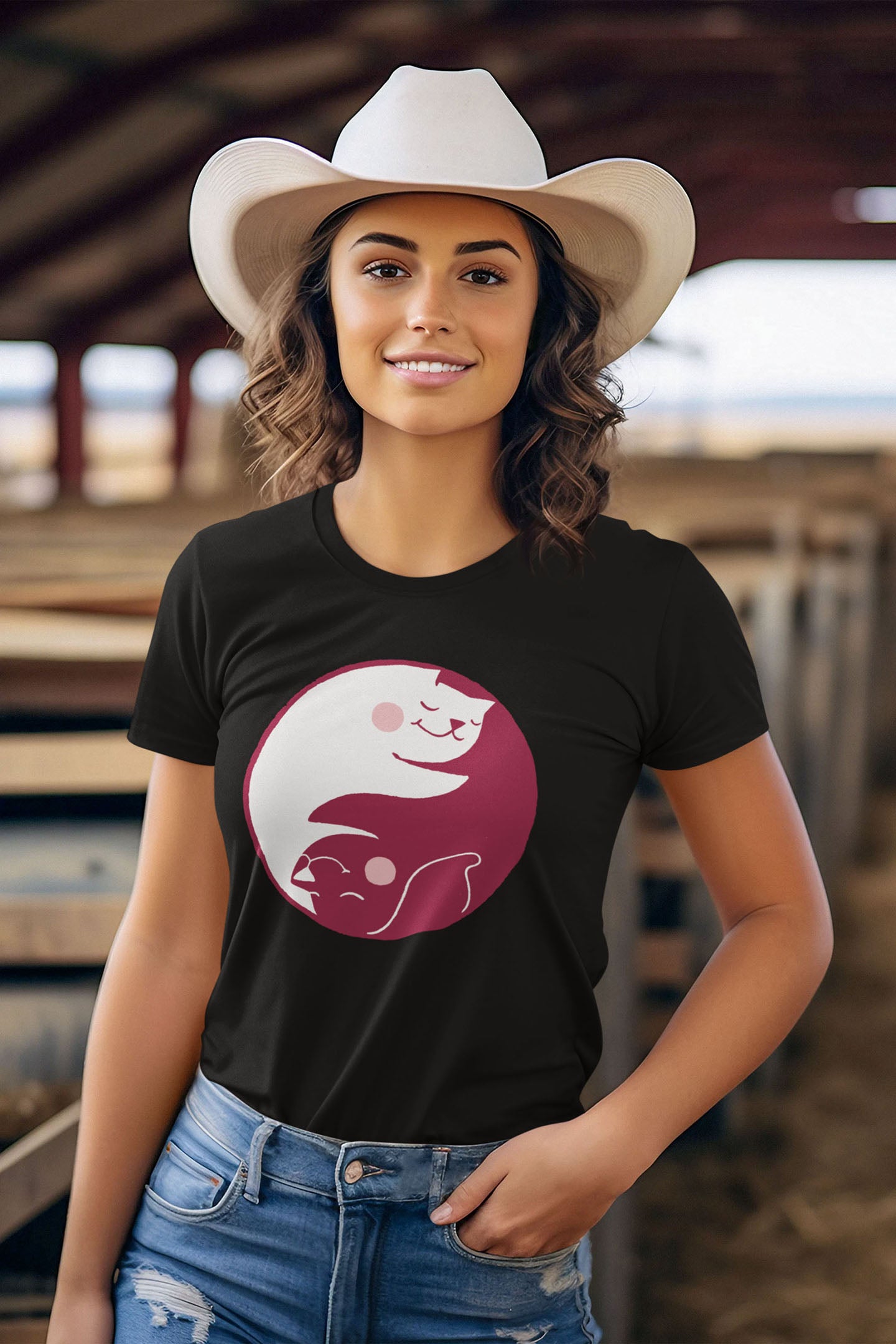 Yin Yang Women's Fitted Tee