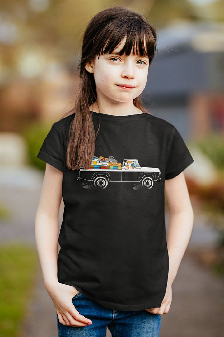 Ford Truck Beach Dog Kid's Graphic Tee