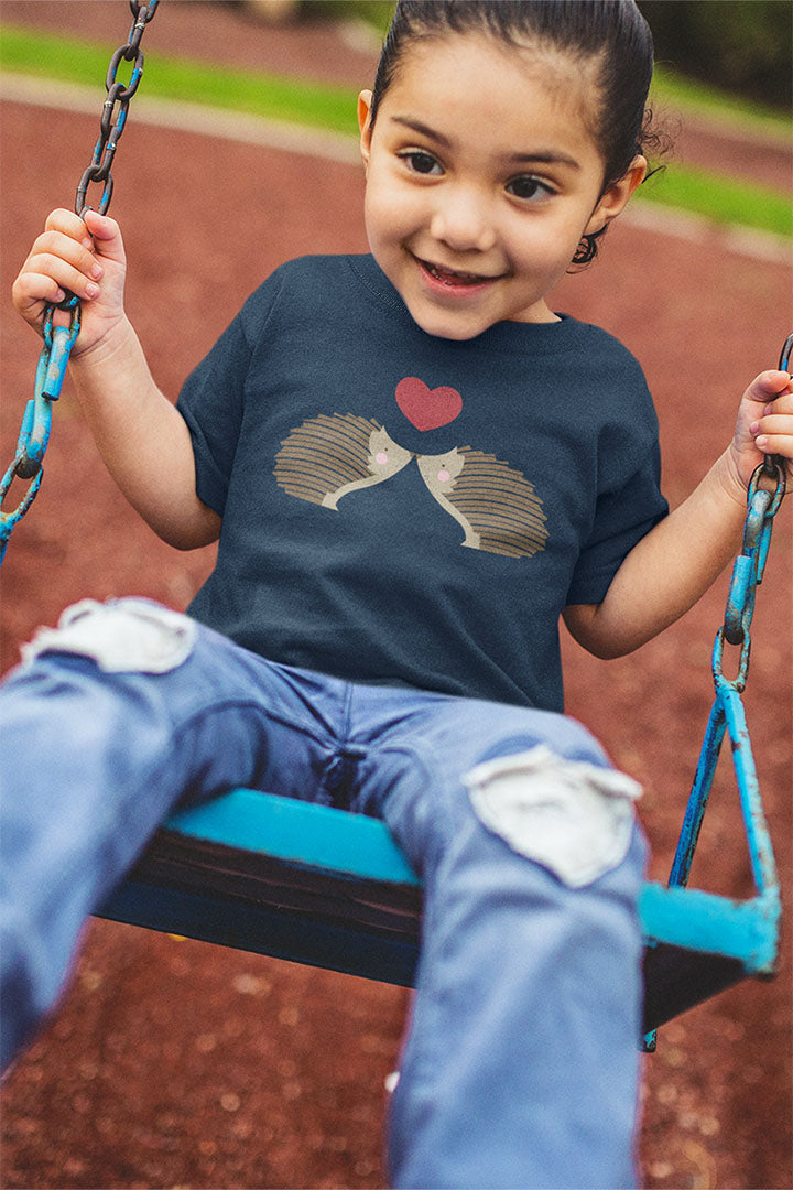 Hedgehog Love Kid's Heavy Cotton Tee