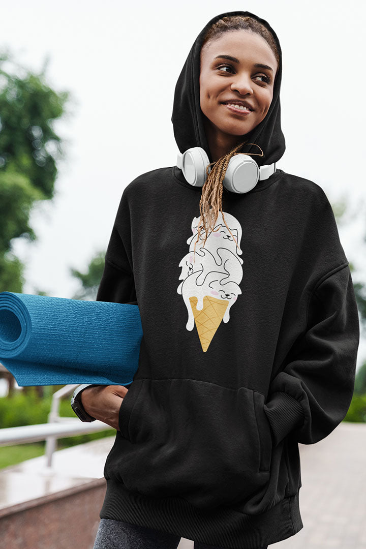 Kitty Cone Women's Hooded Sweatshirt