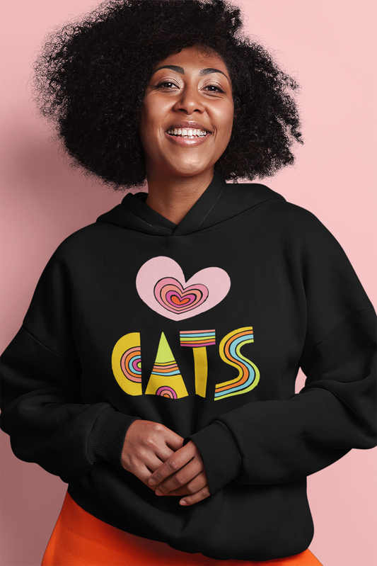 Love Cats Hooded Sweatshirt