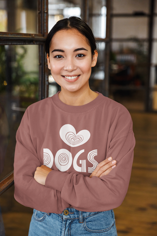 Love Dogs Women's Cropped Sweatshirt