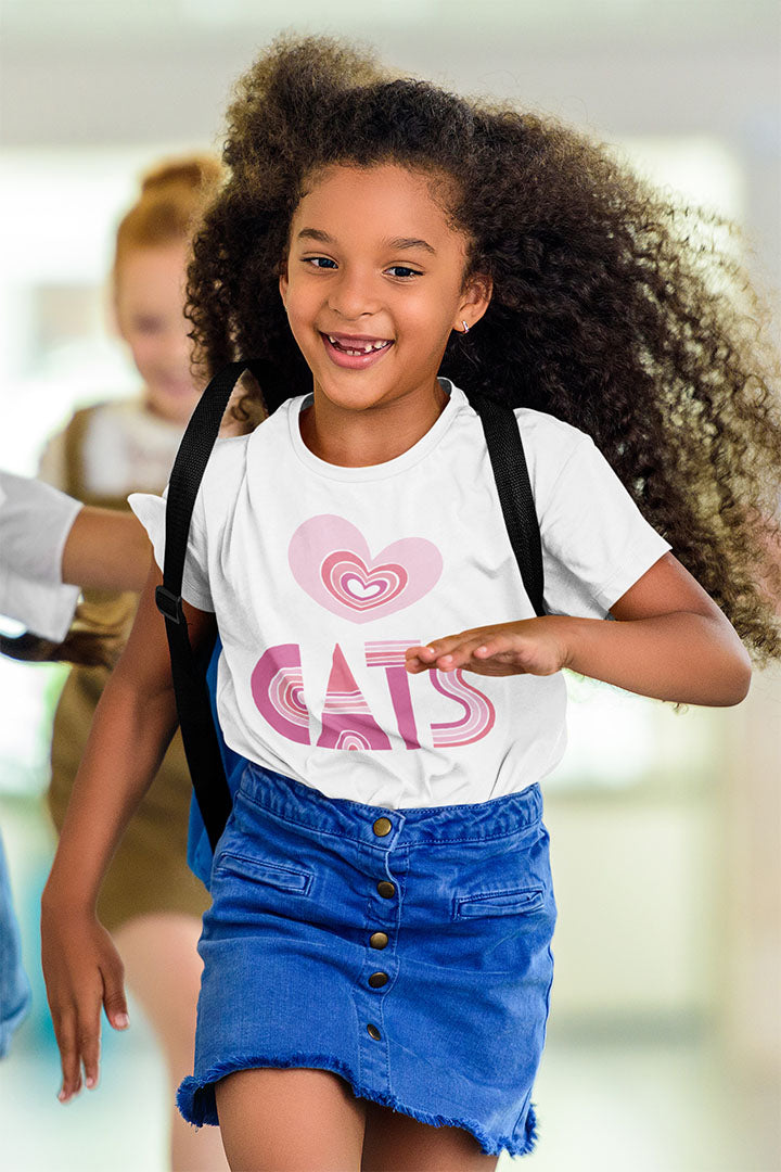 Heart Cats Kids' Tee β An Adorable Shirt for Little Animal Lovers!