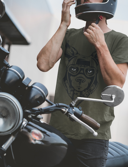 Motorcycle Dog Graphic Tee