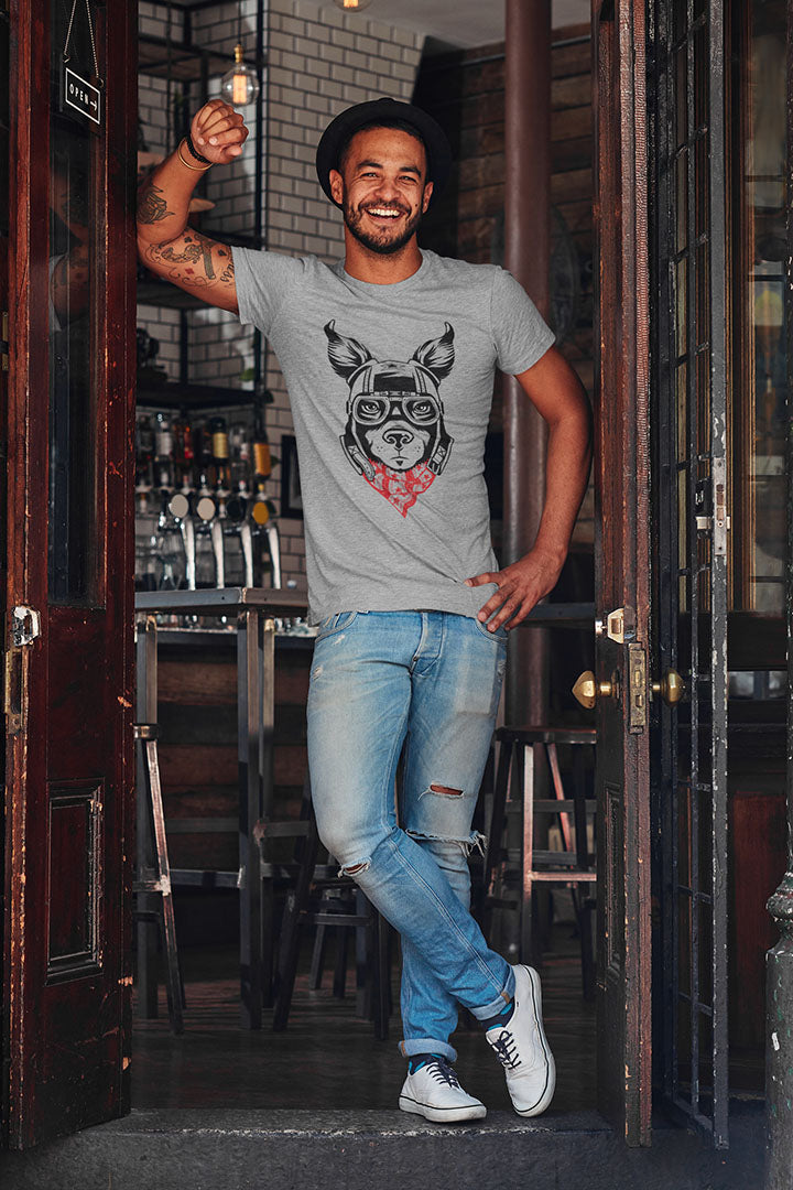 Motorcycle Dog Men's Graphic Tee