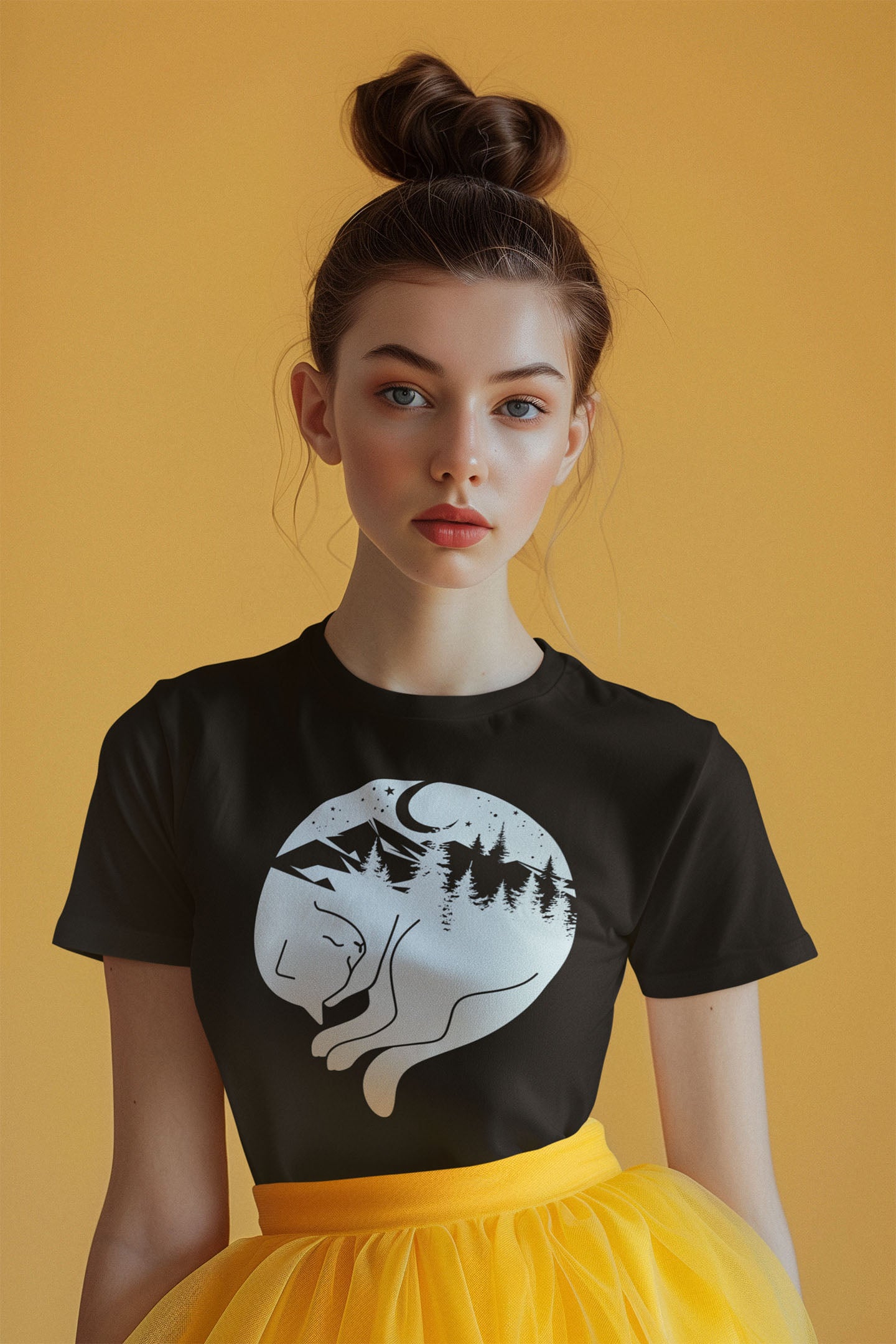 Dreamy Comfort – Sleeping Cat Tee!