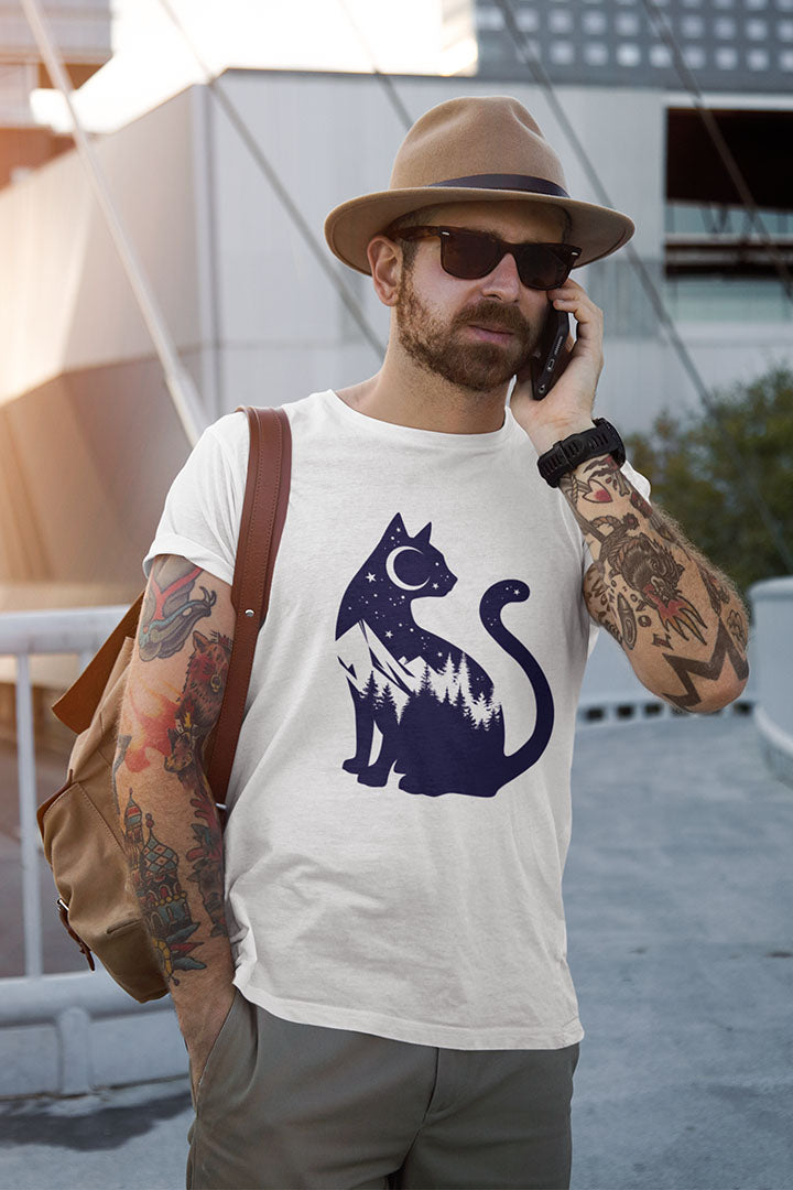 Mountain Cat Men's Graphic Tee
