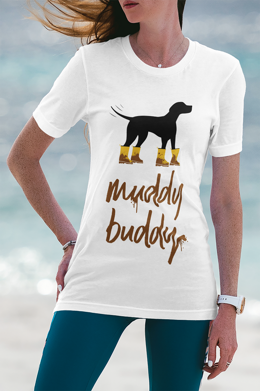 Muddy Buddy Yellow Boots Graphic Tee