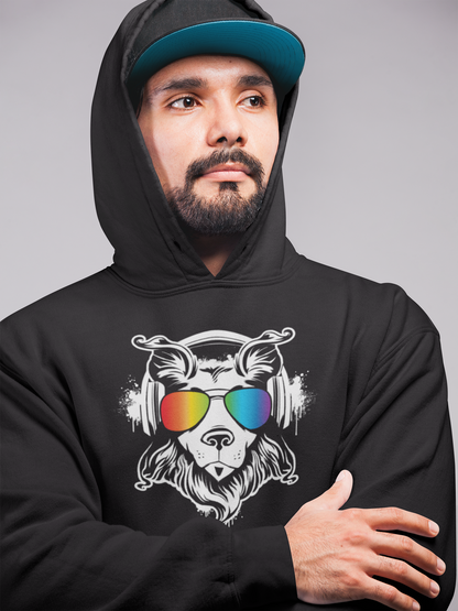 Music Dog Hooded Sweatshirt