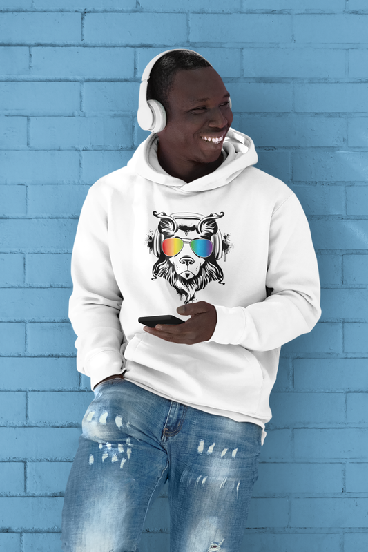 Music Dog Hooded Sweatshirt