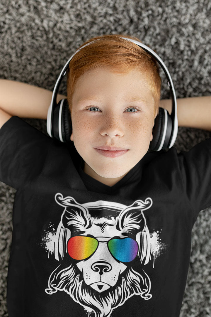 Music Dog Kid’s Heavy Cotton Graphic Tee