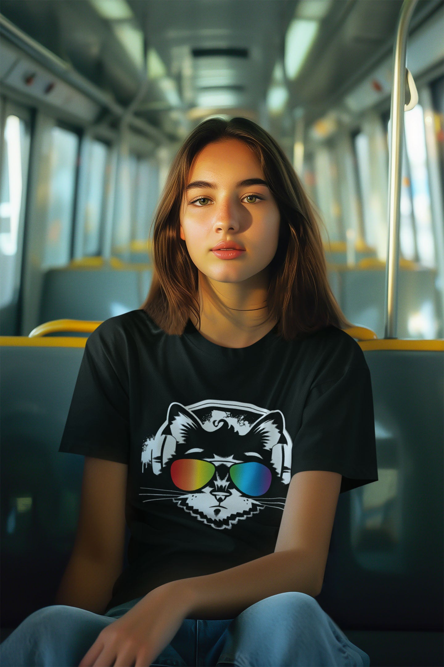 Music Cat Women's Graphic Tee