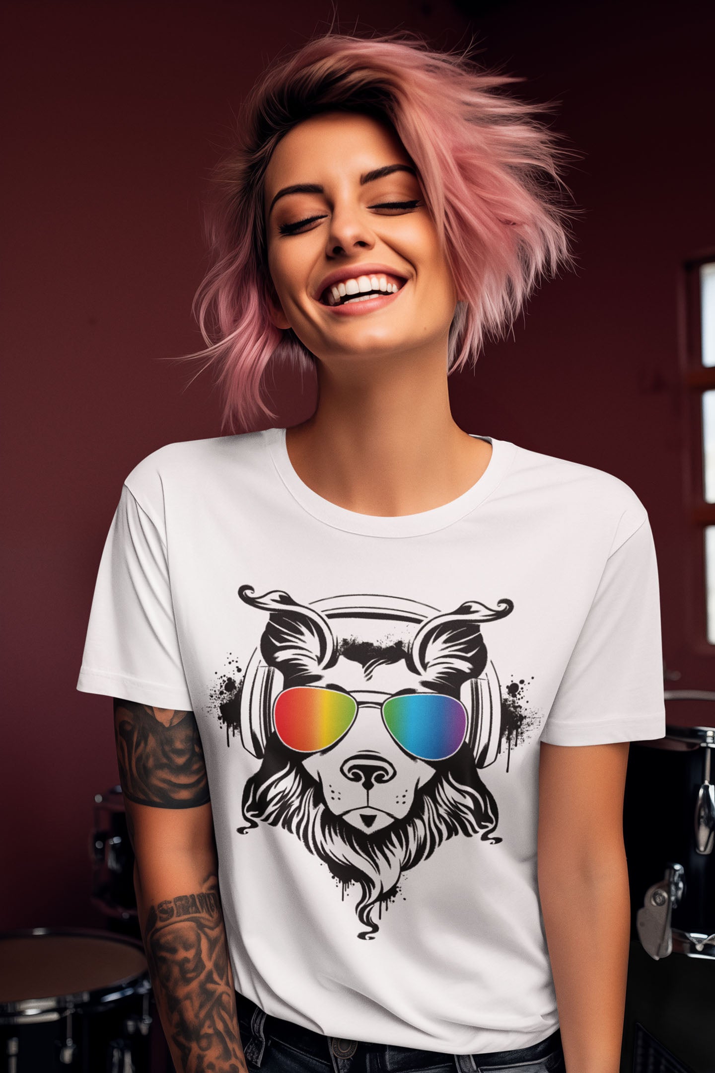 Music Dog Women's Graphic Tee