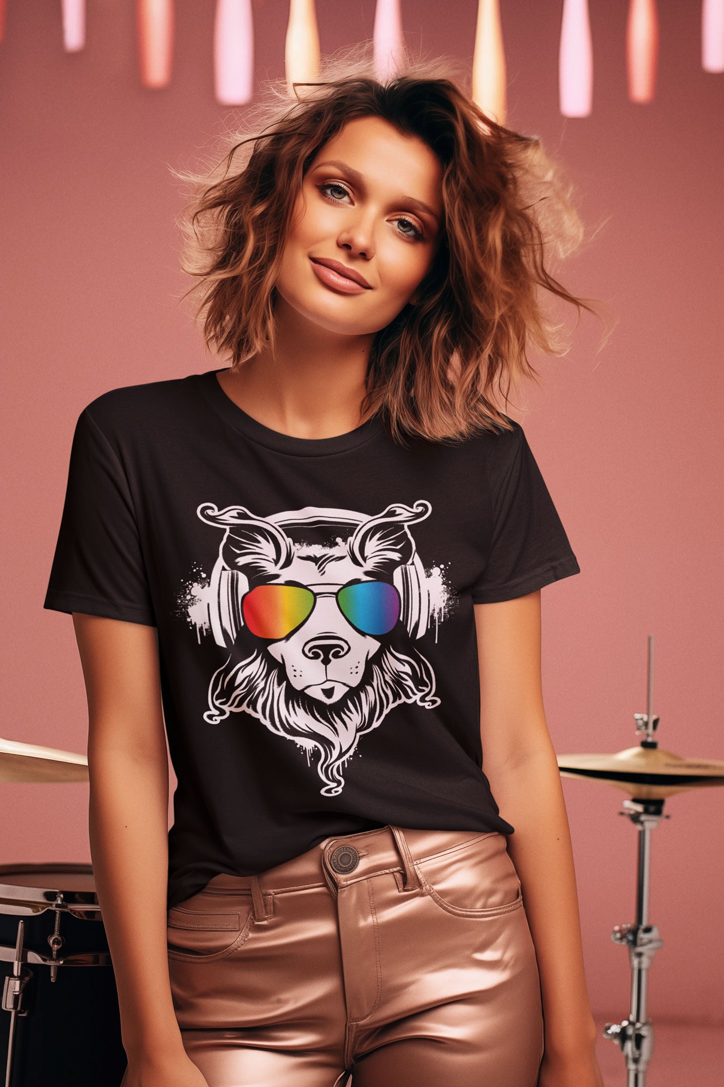 Music Dog Women's Graphic Tee