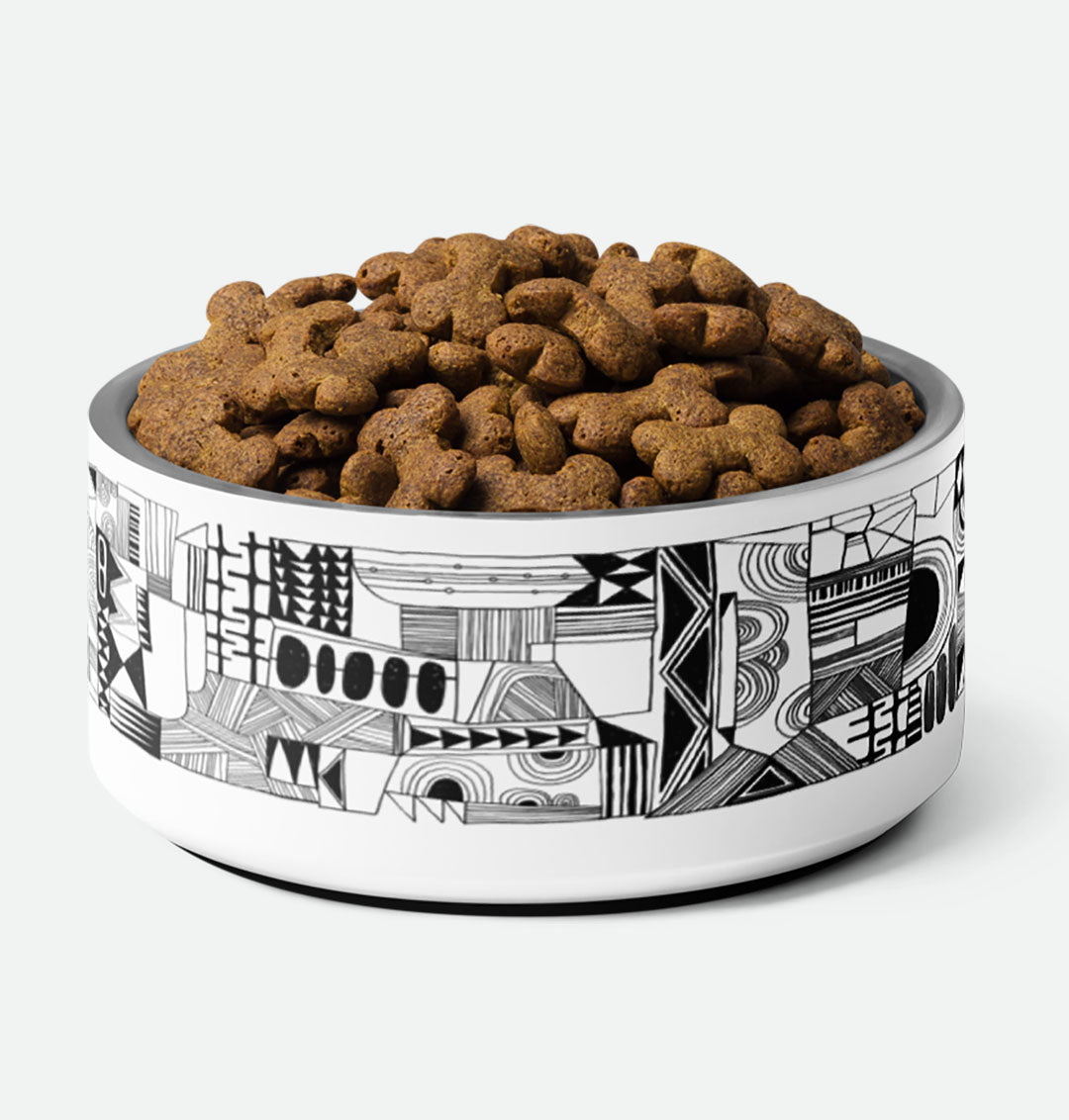 Patterned Pet bowl