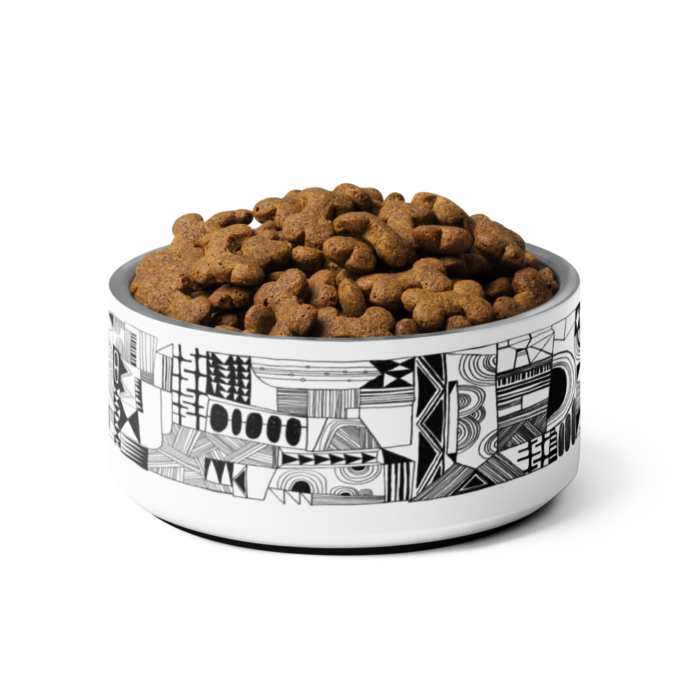 Patterned Pet bowl