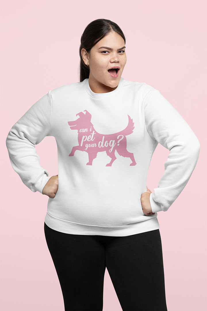 Can I Pet Your Dog Women's Heavy Blend Crewneck Sweatshirt
