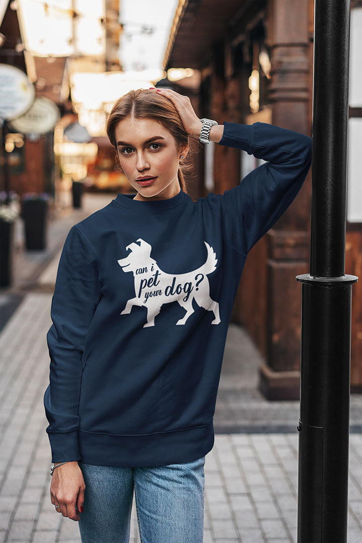 Can I Pet Your Dog Women's Heavy Blend Crewneck Sweatshirt