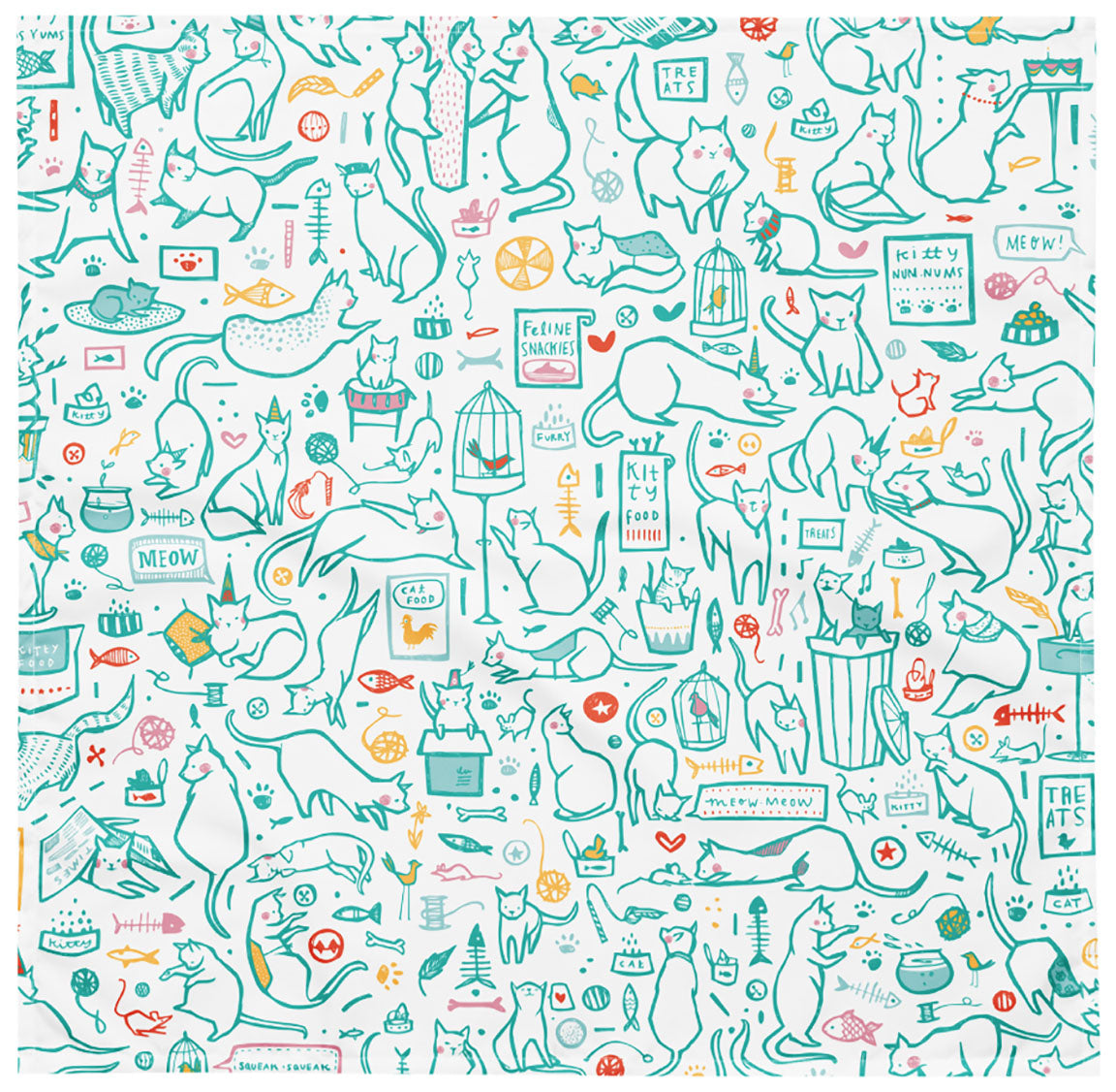 Playful Cats bandana
