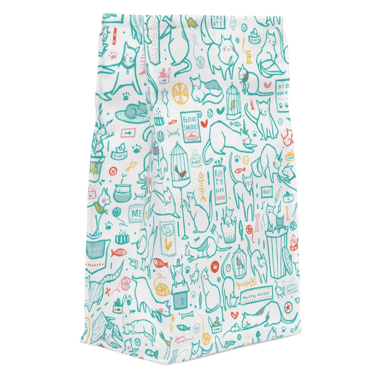 Playful Cats Polyester Lunch Bag