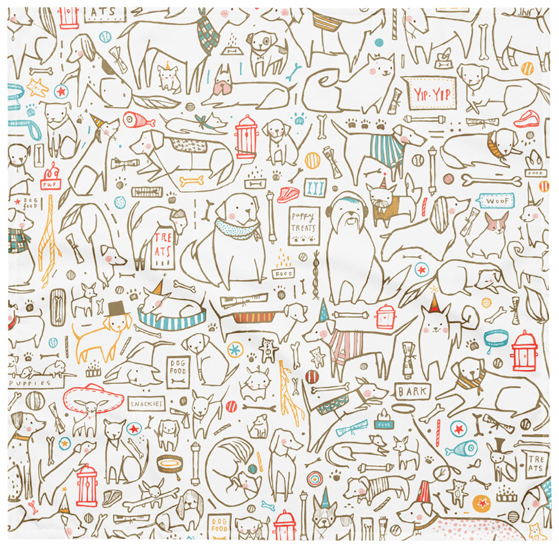 Playful Dogs bandana