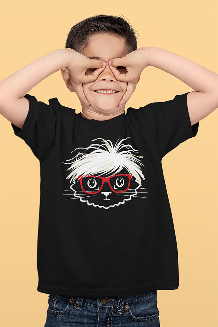 Pop Art Cat Kid's Heavy Cotton Tee