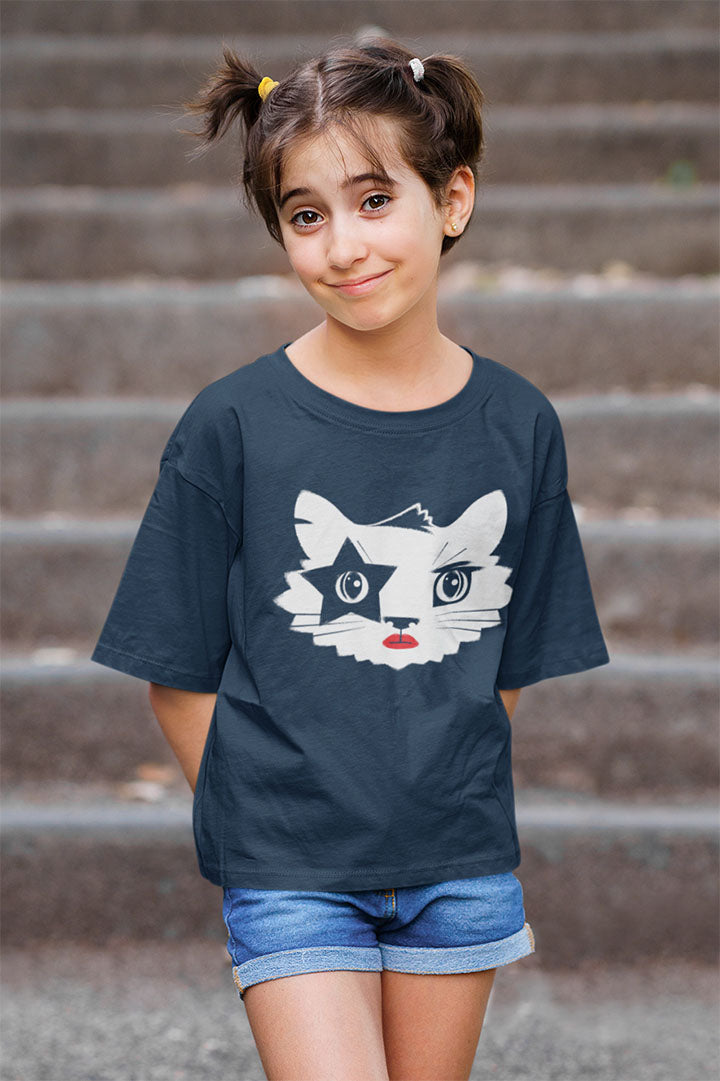 Rock 'n' Roll Cat Kids Heavy Cotton Graphic Tee