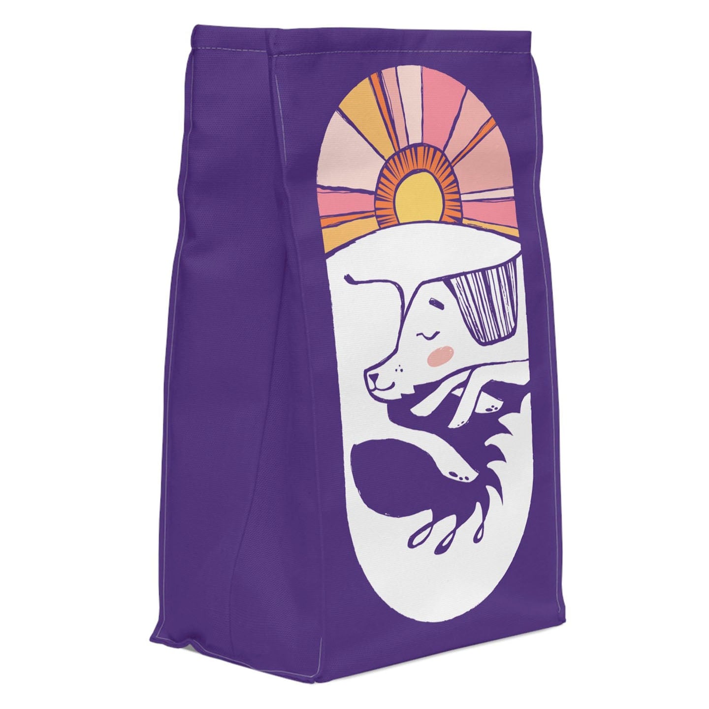 Sleepy Dog Polyester Lunch Bag