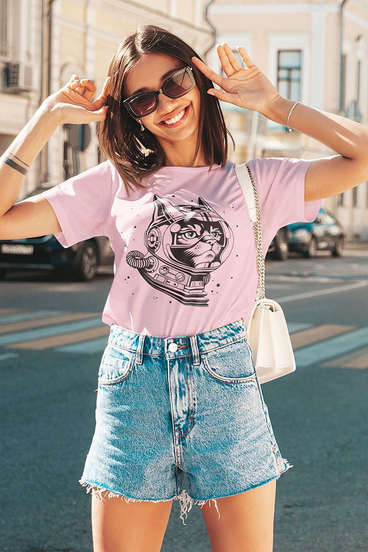 Blast Off in Style – The Space Cat Tee is Out of This World!