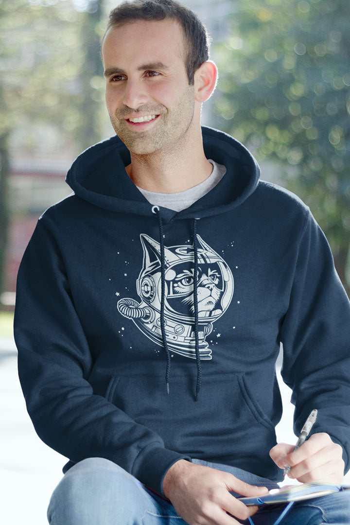 Space Cat Men's Hooded Sweatshirt