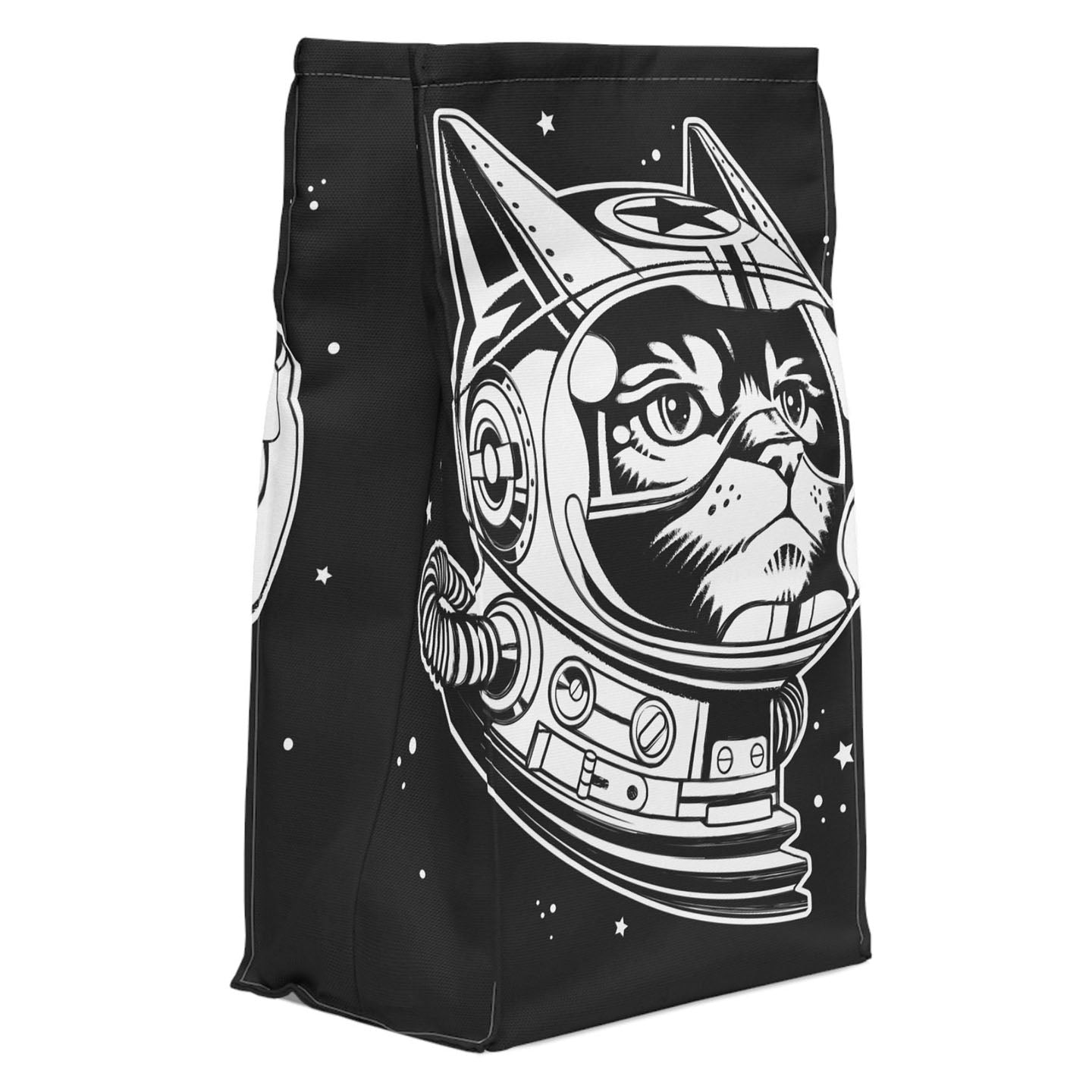 Space Cat Polyester Lunch Bag