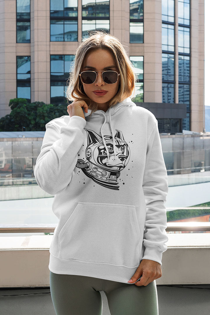 Space Dog Women's Hooded Sweatshirt