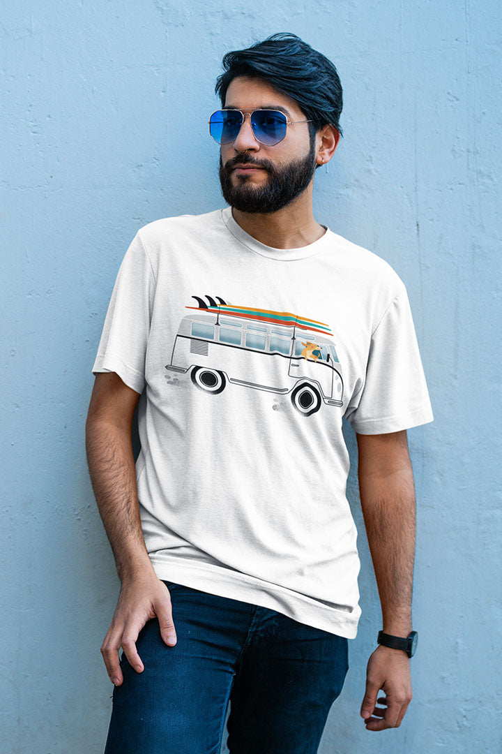 VW Van Surf Dog Men's Graphic Tee