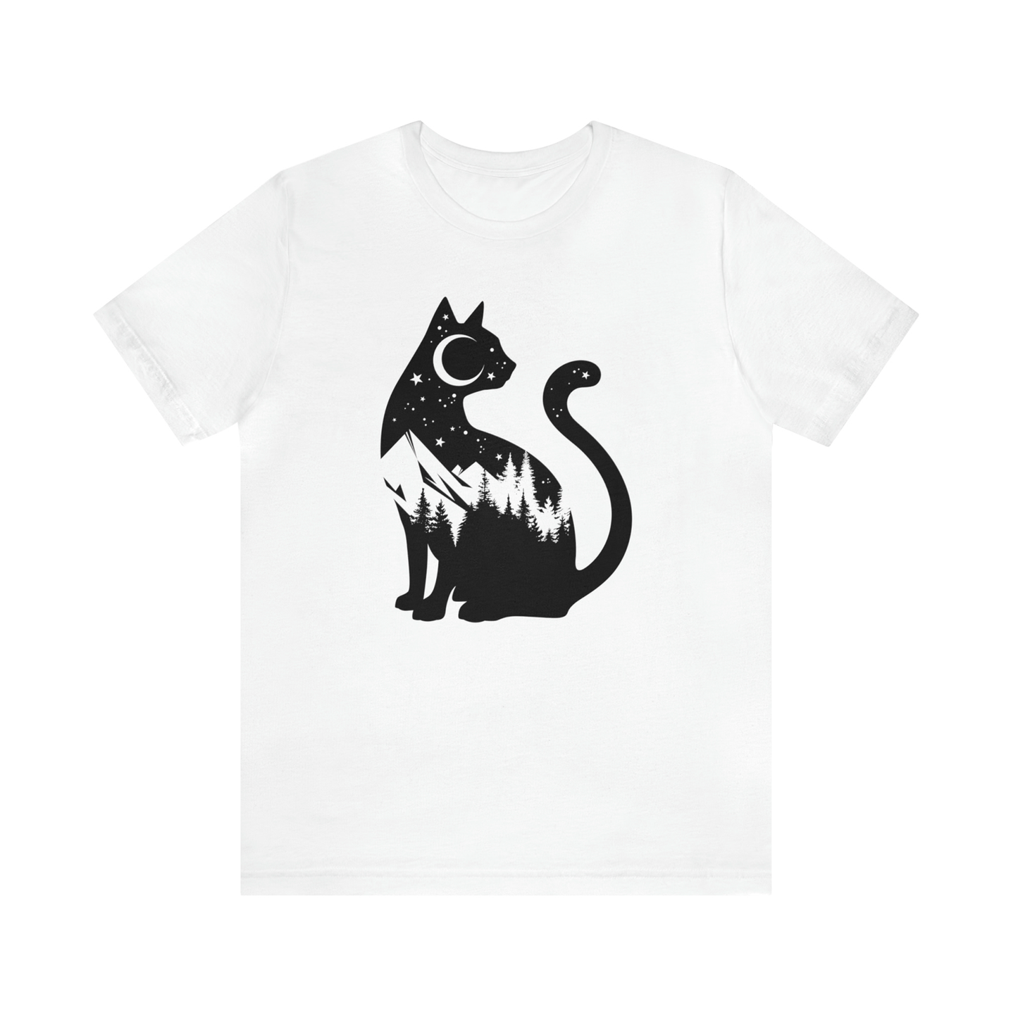 Purrfectly Stylish – Sitting Cat Graphic Tee!