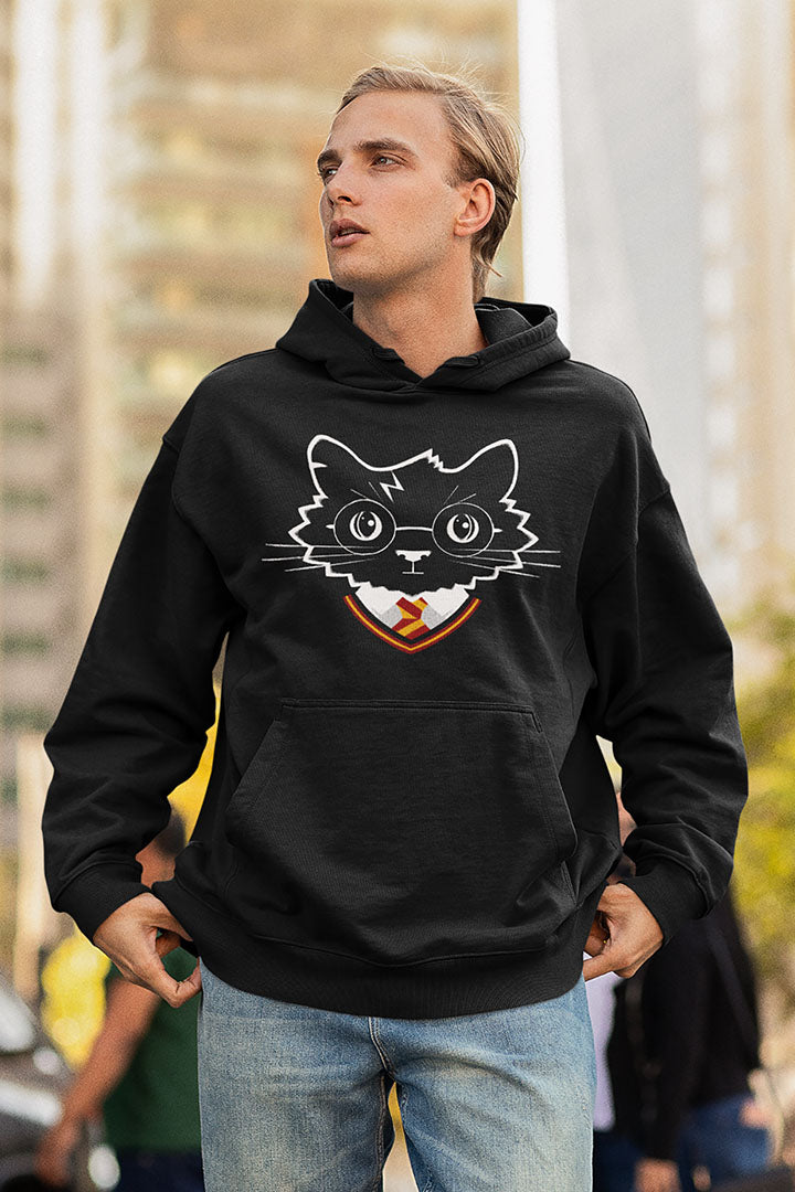 Wizard Cat Men's Hooded Sweatshirt