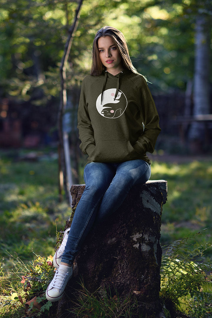 Yin Yang Women's Hooded Sweatshirt