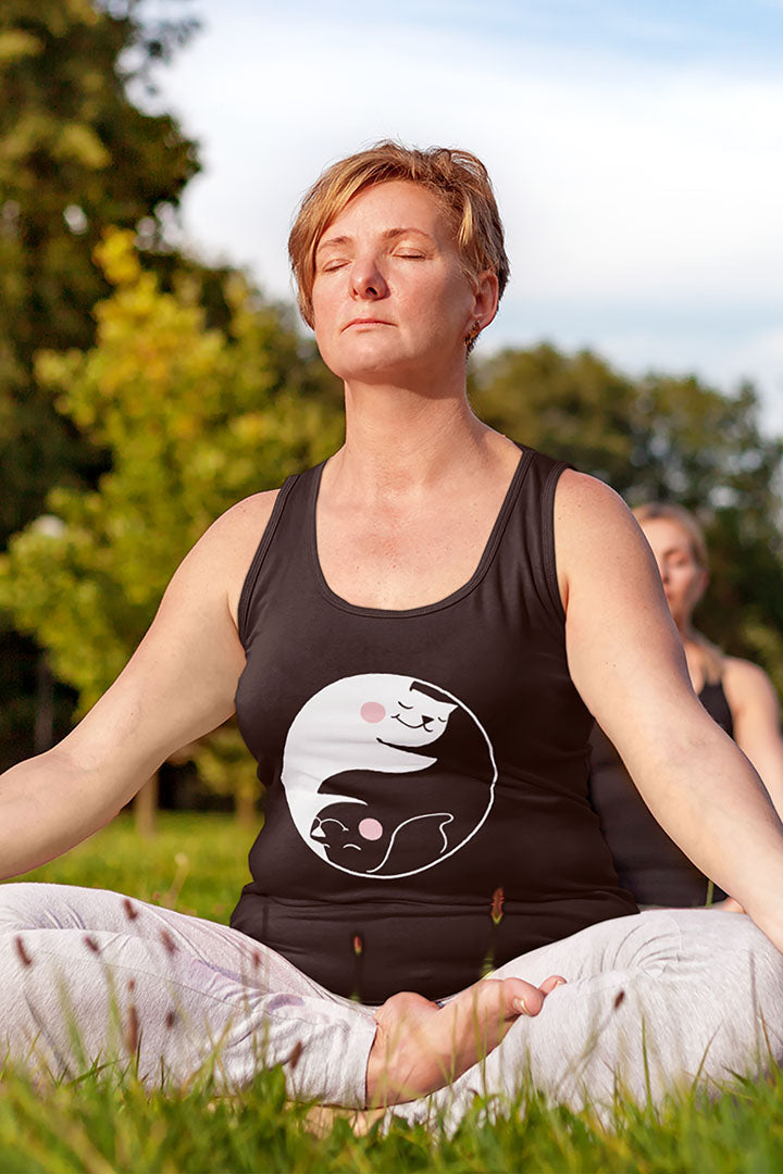 Yin Yang Women's Racerback Tank Top