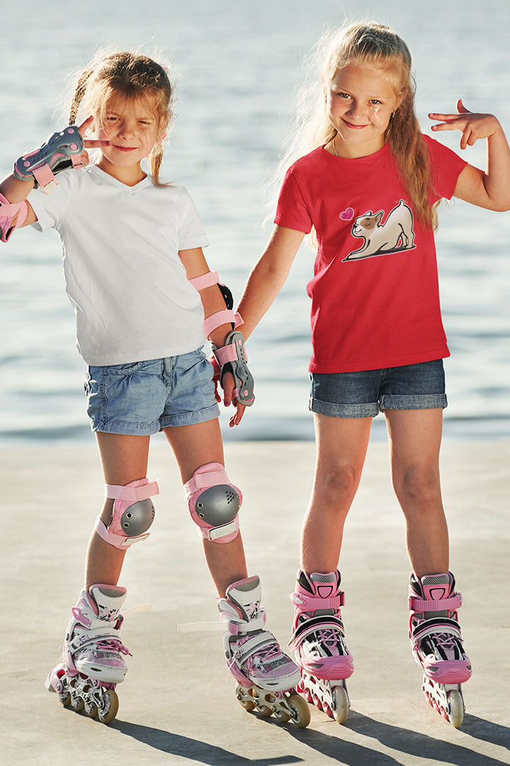Yoga Dog Kid's Heavy Cotton Tee